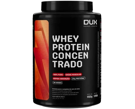 Whey Protein Concentrado Pote (900g) - Chocolate, Dux Nutrition